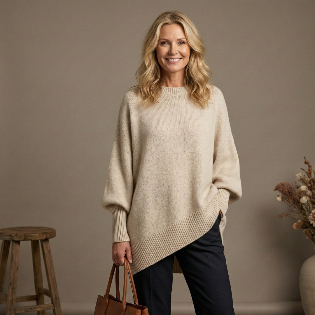 Claudia | Jersey Oversize Elegante en Punto Suave