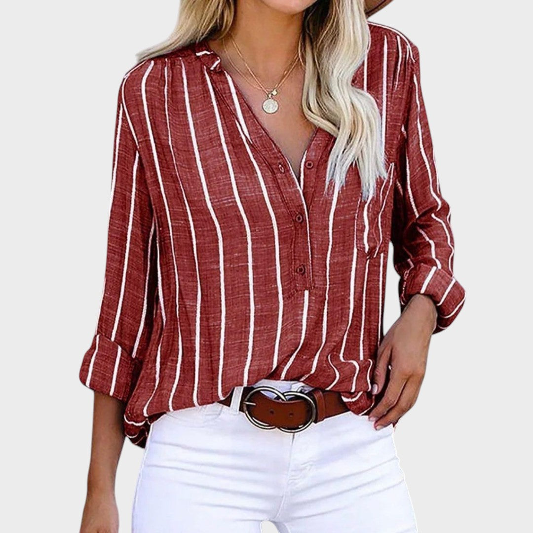 Débora | Blusa Artesanal a Rayas