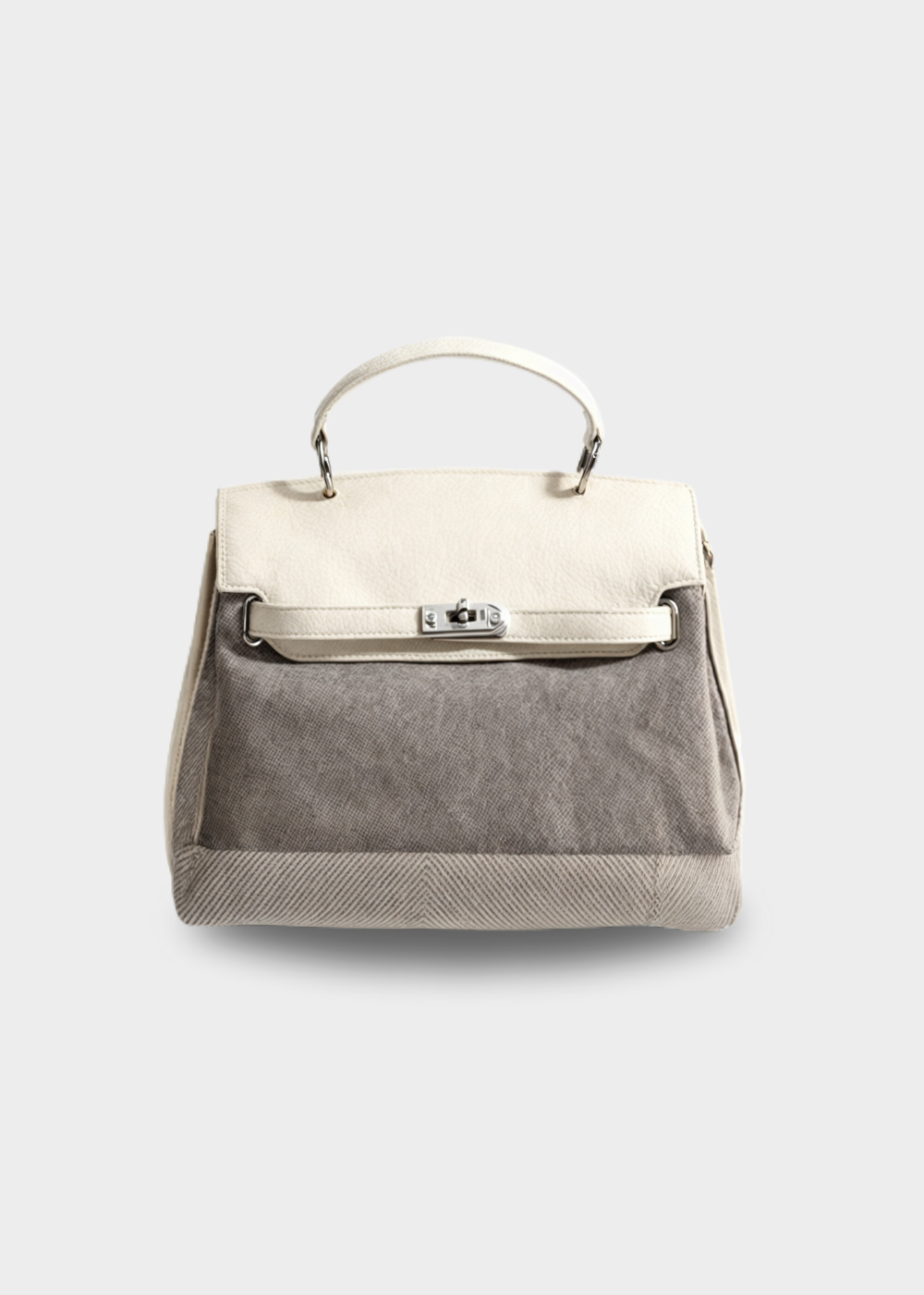 Emilia | Bolso de Lona en Piel de Vaca