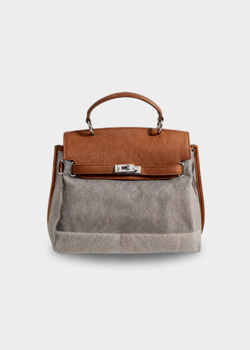 Emilia | Bolso de Lona en Piel de Vaca