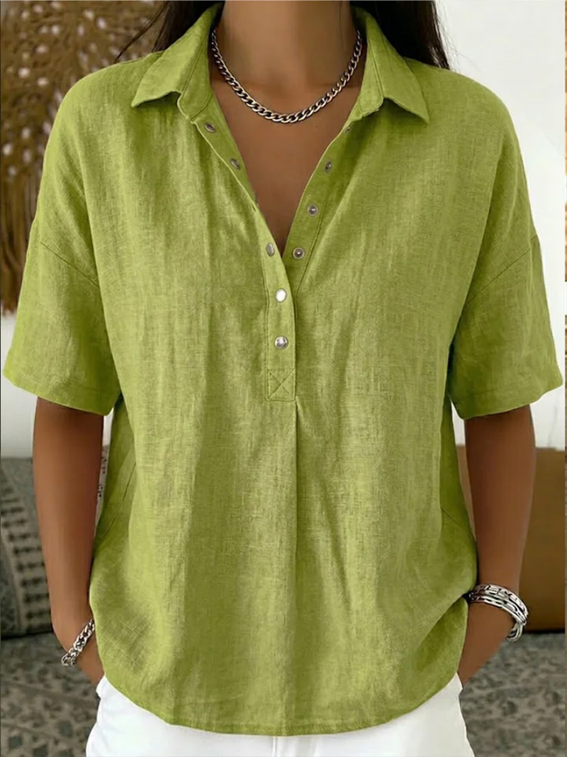 Sara Mode | Blusa con Cuello y Detalle de Botones