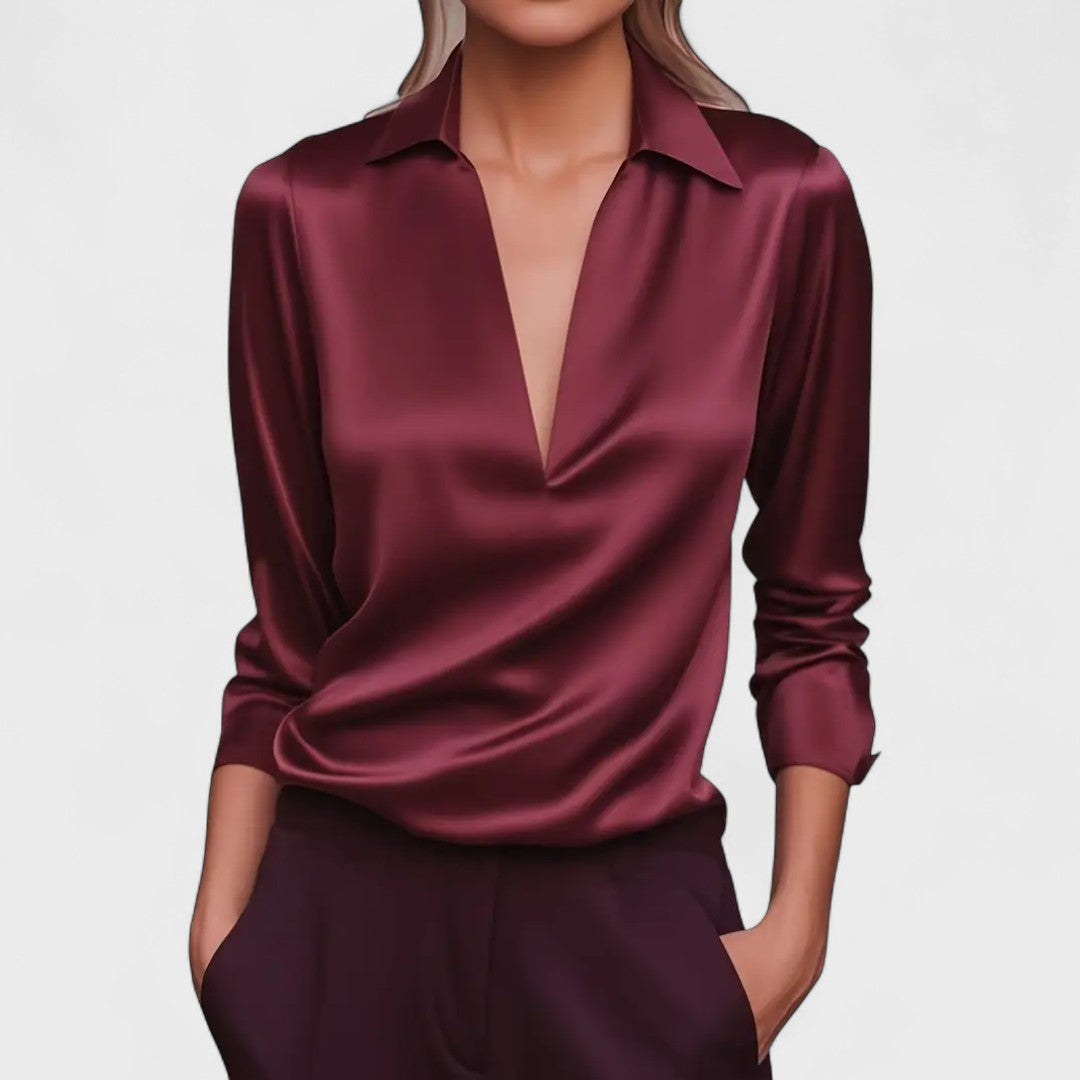 Nádia | Blusa Premium con Escote en V