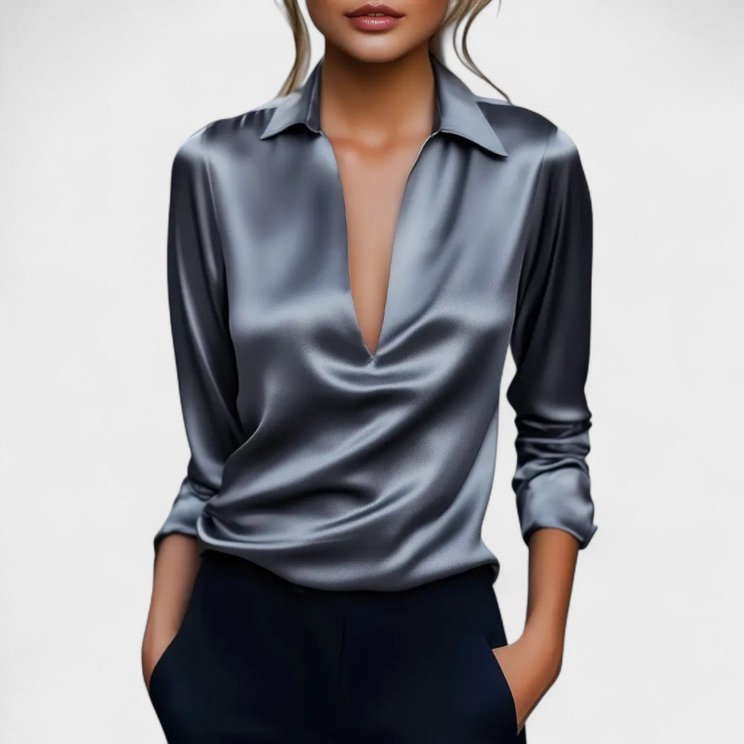 Nádia | Blusa Premium con Escote en V