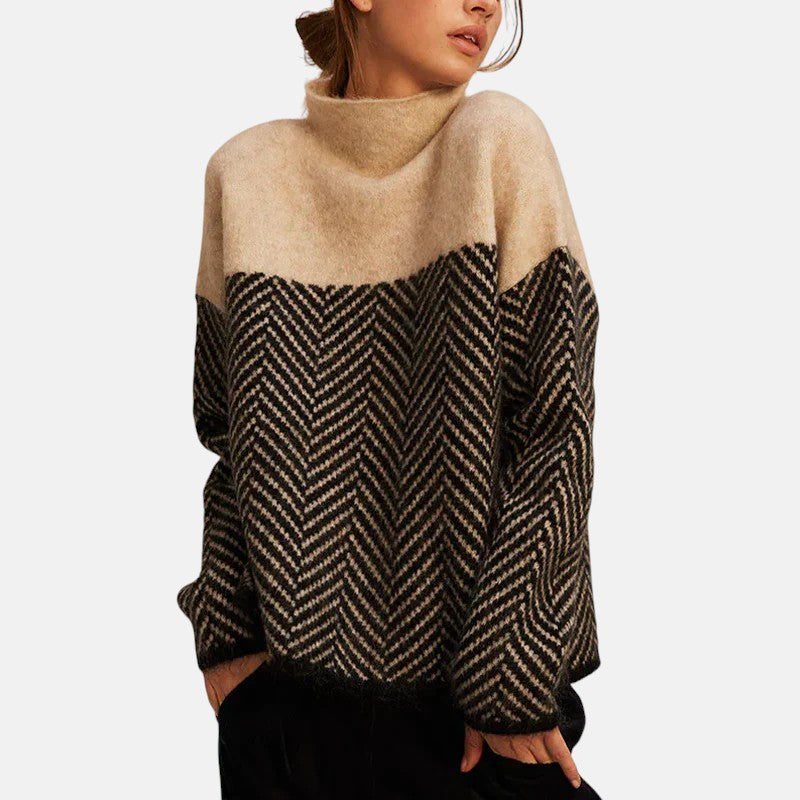 Norah | Jersey de Cuello Alto de Algodón
