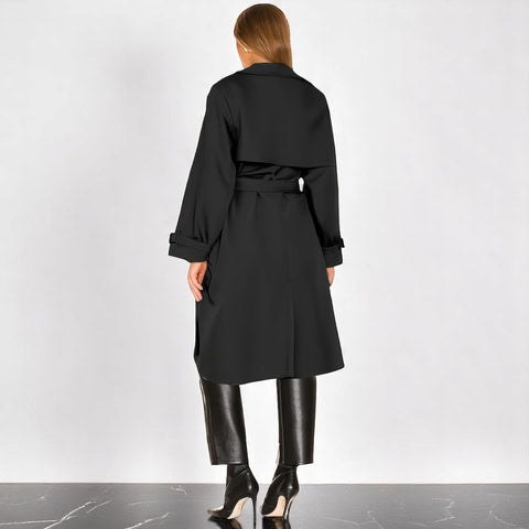 Elena | Gabardina Elegante con Cinturón