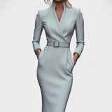 Inês | Vestido Elegante con Cinturón