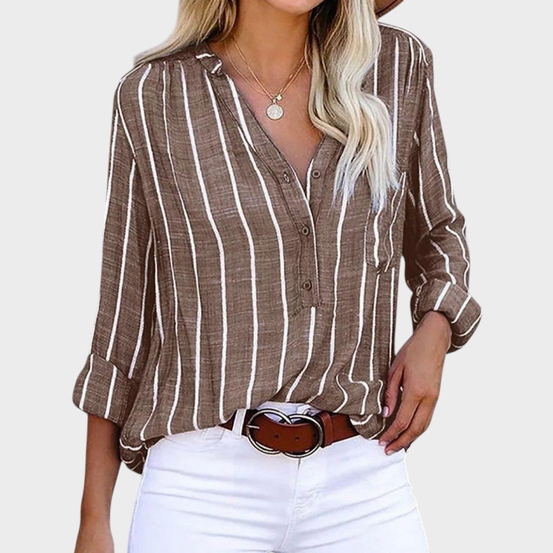 Débora | Blusa Artesanal a Rayas