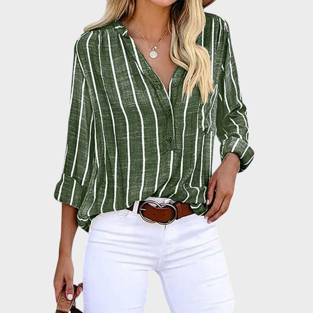 Débora | Blusa Artesanal a Rayas