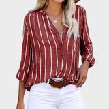 Débora | Blusa de rayas hecha a mano