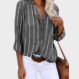 Débora | Blusa de rayas hecha a mano