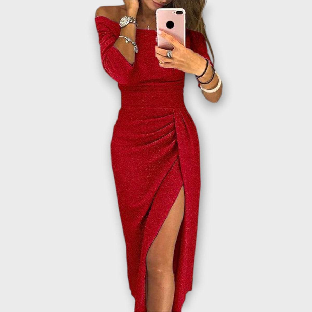 Lena | Vestido Elegante sin Hombros