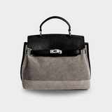 Emilia | Bolso de Lona en Piel de Vaca