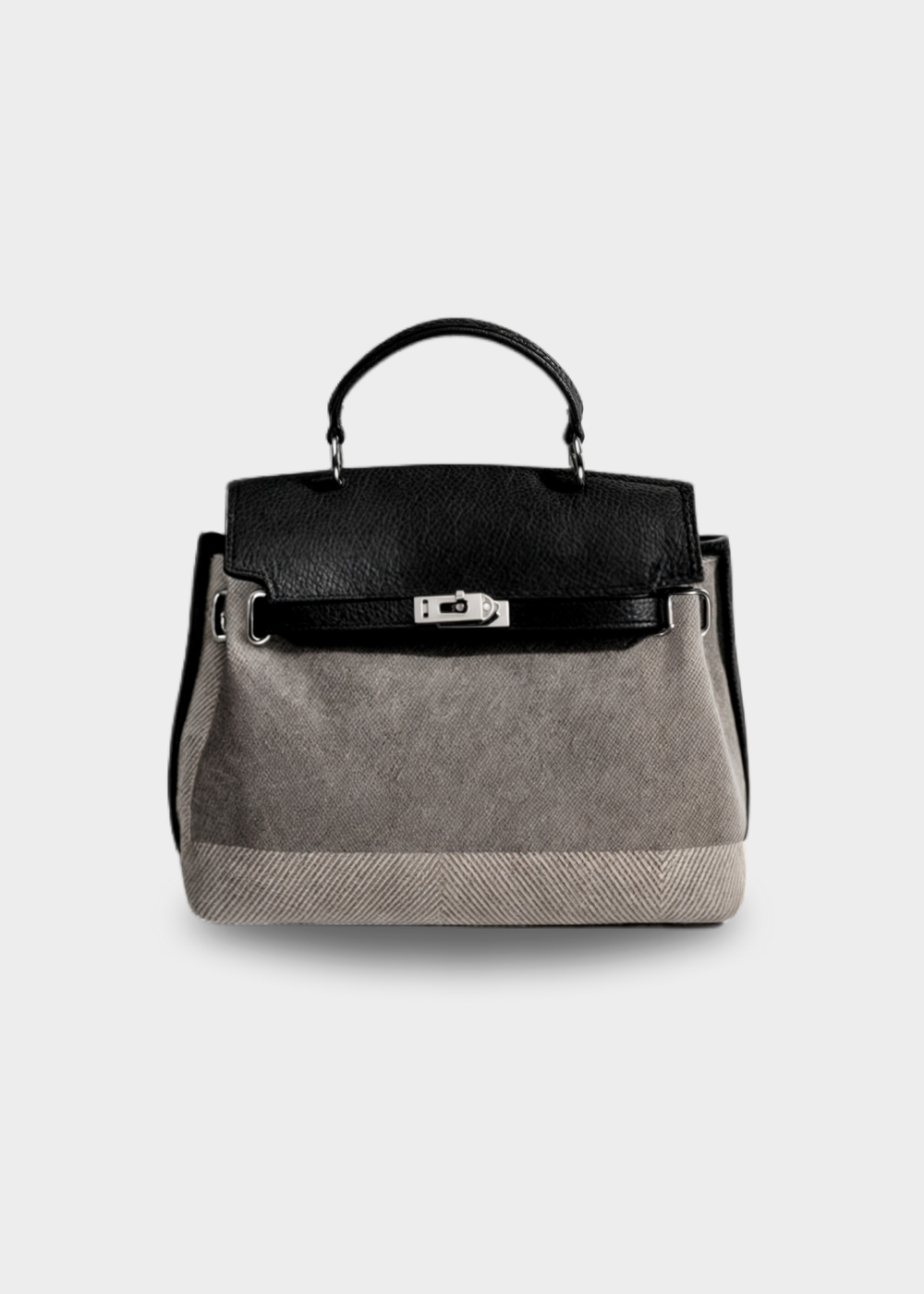 Emilia | Bolso de Lona en Piel de Vaca