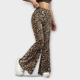 Berenice | Pantalones Bootcut con Estampado de Leopardo