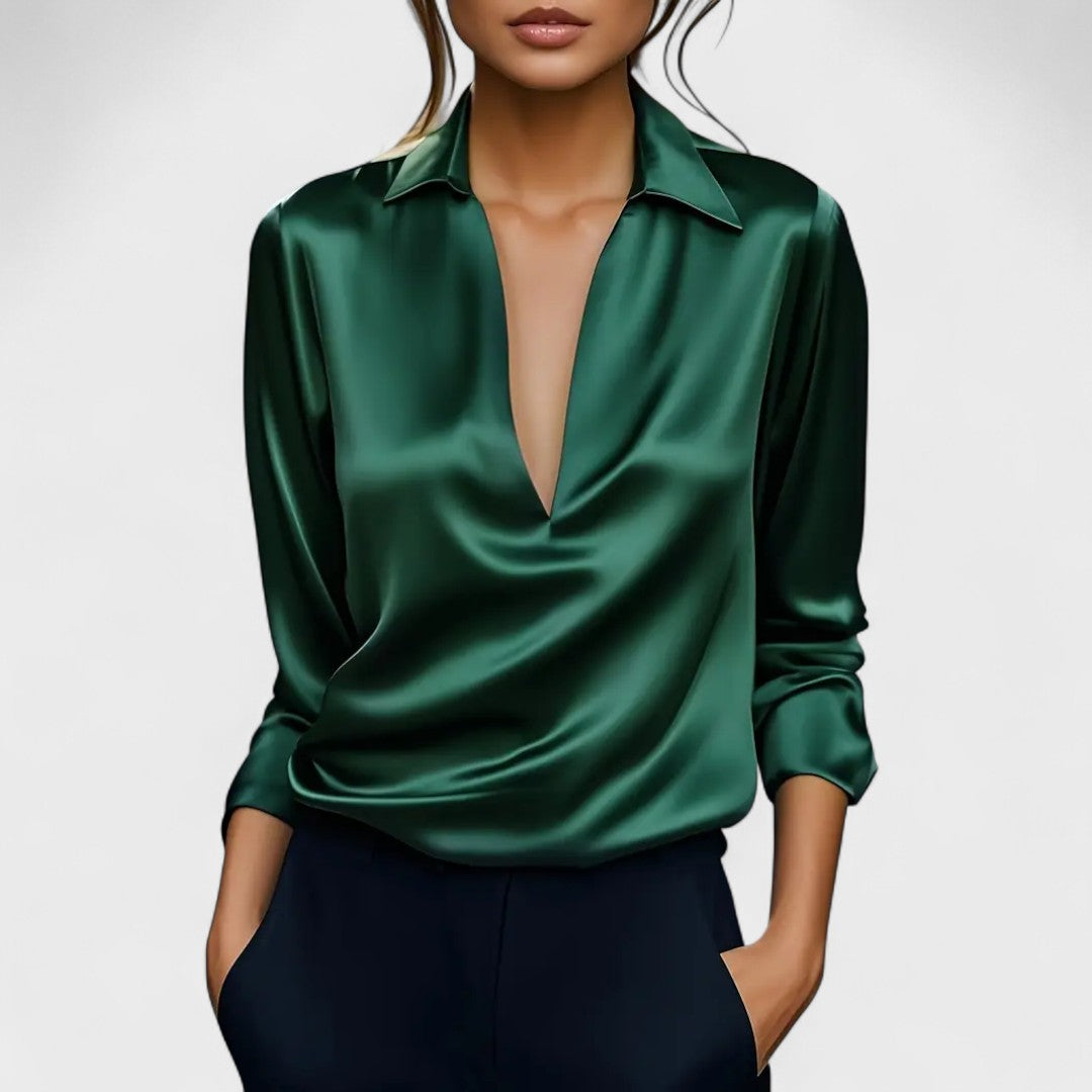 Nádia | Blusa Premium con Escote en V