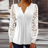 Blusa Floral con Mangas de Campana y Pliegues