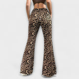 Berenice | Pantalones Bootcut con Estampado de Leopardo