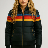 Angela | Chaqueta de Invierno Acolchada Estilo Retro con Capucha