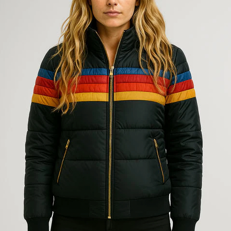 Angela | Chaqueta de Invierno Acolchada Estilo Retro con Capucha