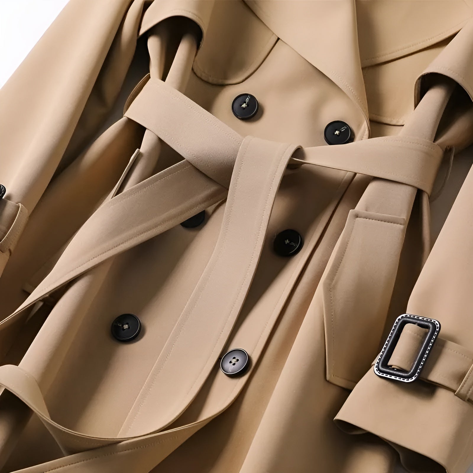 Elena | Gabardina Elegante con Cinturón