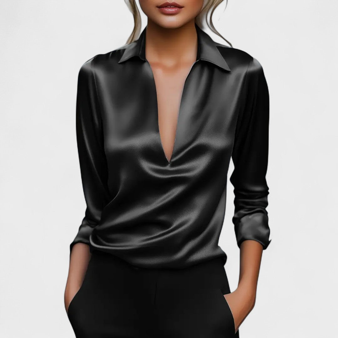Nádia | Blusa Premium con Escote en V
