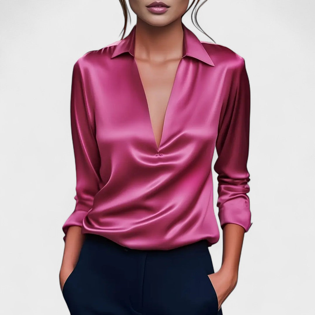 Nádia | Blusa Premium con Escote en V