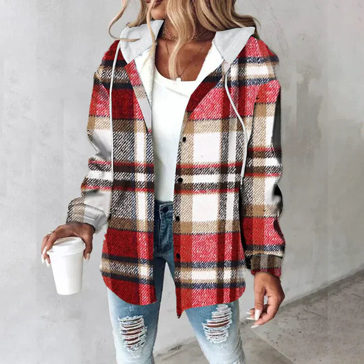 Costanza | Chaqueta Suave de Franela con Capucha
